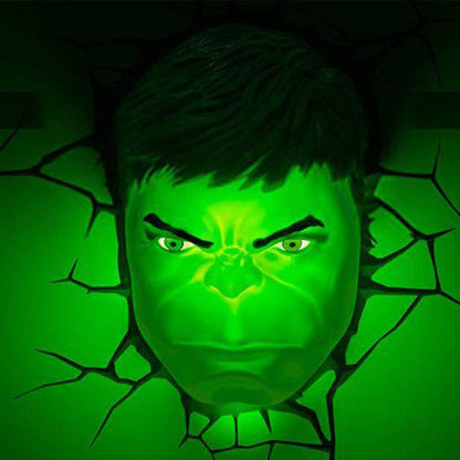 Marvel 3D LED Leuchte Hulk Face 3D Image 4