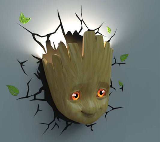 Marvel 3D LED Leuchte Baby Groot Face 3D Image 2