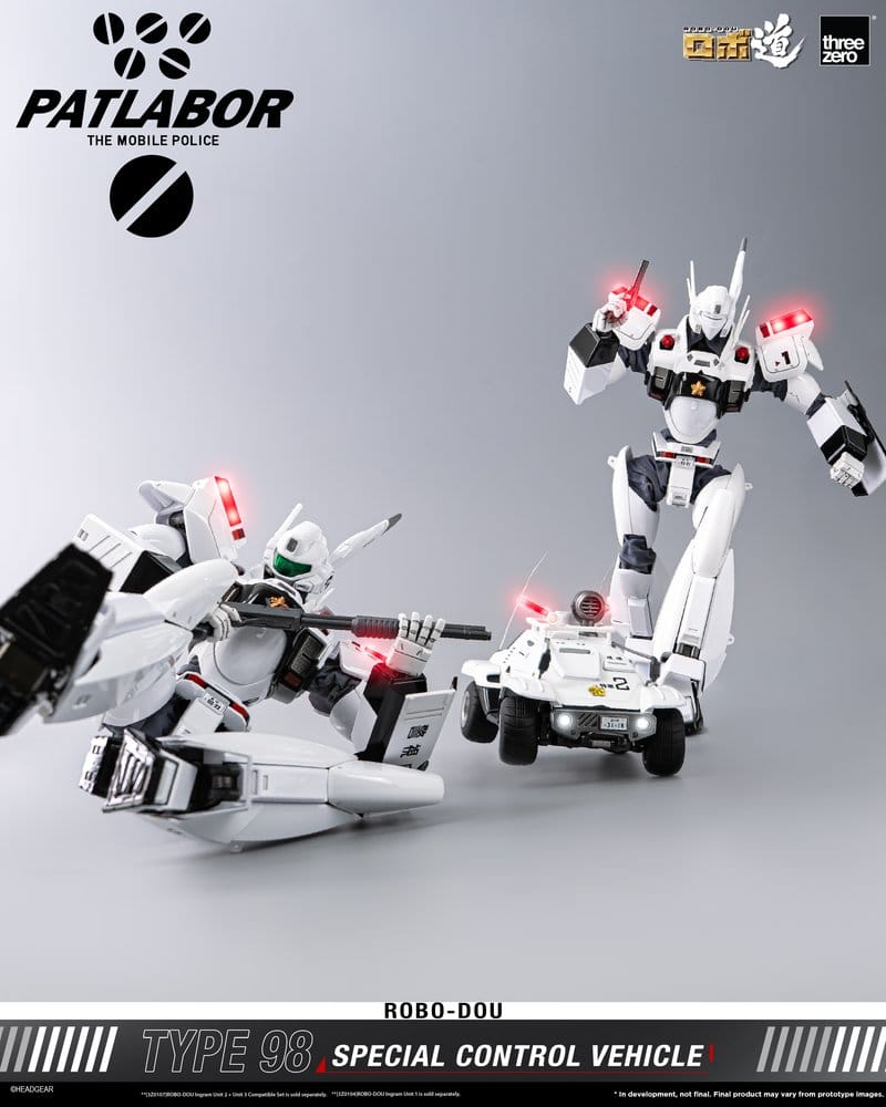 Mobile Police Patlabor ROBO-DOU Typ 98 Spezielles Kontrollfahrzeug 10 cm Image 10
