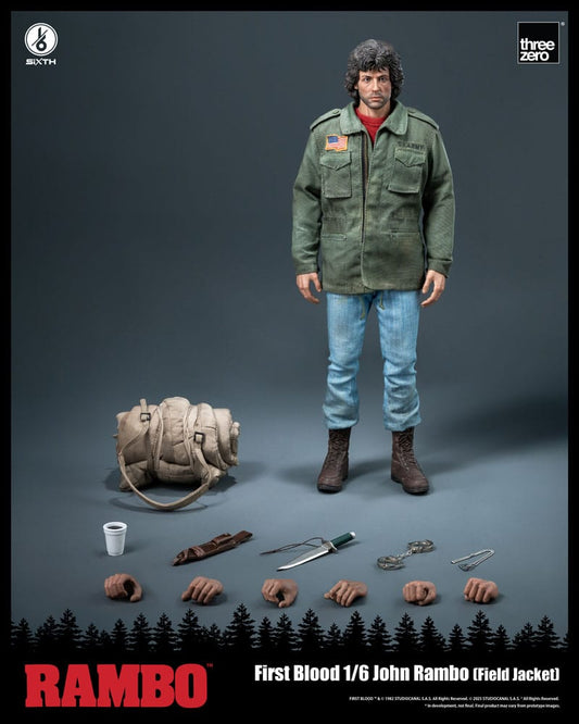 Rambo: First Blood Actionfigur 1/6 John Rambo (Field Jacket) 31 cm Image 2