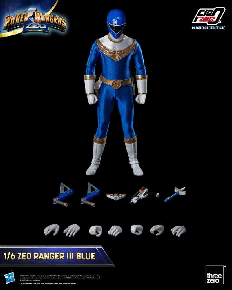 Power Rangers Zeo FigZero Actionfigur 1/6 Ranger III Blue 30 cm Image 2