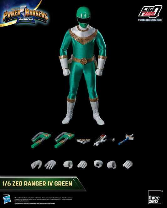 Power Rangers Zeo FigZero Actionfigur 1/6 Ranger IV Green 30 cm Image 2