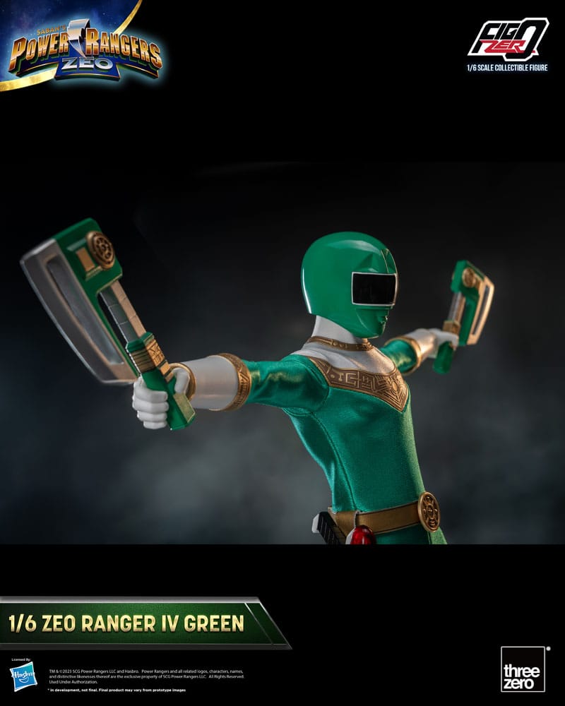 Power Rangers Zeo FigZero Actionfigur 1/6 Ranger IV Green 30 cm Image 5