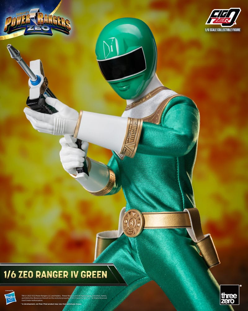 Power Rangers Zeo FigZero Actionfigur 1/6 Ranger IV Green 30 cm Image 10