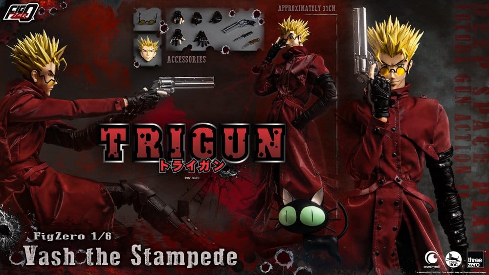 Trigun FigZero Actionfigur 1/6 Vash the Stampede 31 cm Image 19