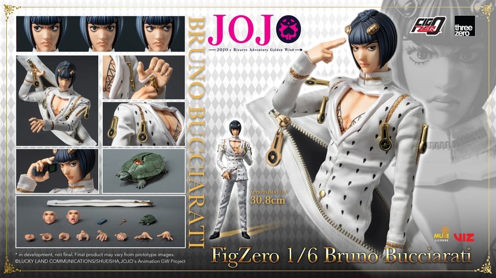 Jojo's Bizarre Adventure: Golden Wind FigZero Actionfigur 1/6 Bruno Bucciarati 31 cm Image 20