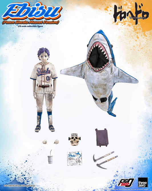 Dorohedoro FigZero Actionfigur 1/6 Ebisu Peace Sharks Mascot Ver. 24 cm Image 2