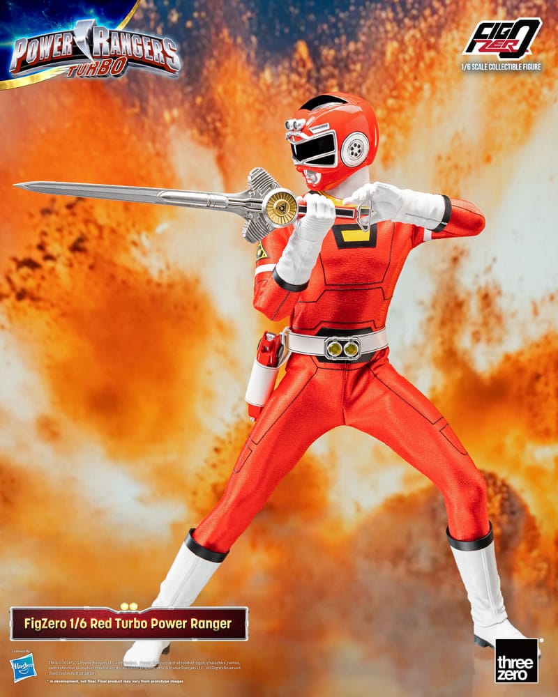 Power Rangers Turbo FigZero Actionfigur 1/6 Red Turbo Power Ranger 30 cm Image 5