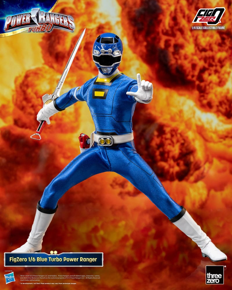 Power Rangers Turbo FigZero Actionfigur 1/6 Blue Turbo Power Ranger 30 cm Image 5