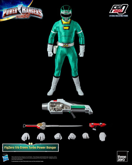 Power Rangers Turbo FigZero Actionfigur 1/6 Green Turbo Power Ranger 30 cm Image 2