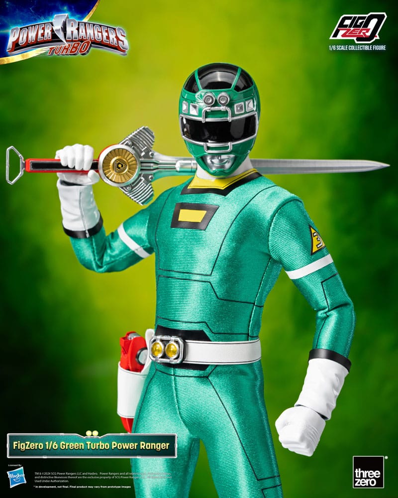 Power Rangers Turbo FigZero Actionfigur 1/6 Green Turbo Power Ranger 30 cm Image 4