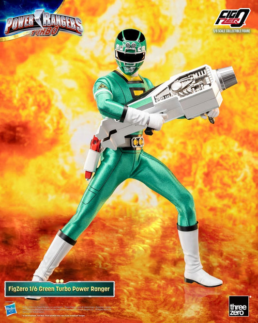 Power Rangers Turbo FigZero Actionfigur 1/6 Green Turbo Power Ranger 30 cm Image 1