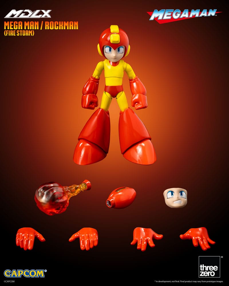Mega Man MDLX Actionfigur Mega Man / Rockman (Fire Storm) 10 cm Image 2