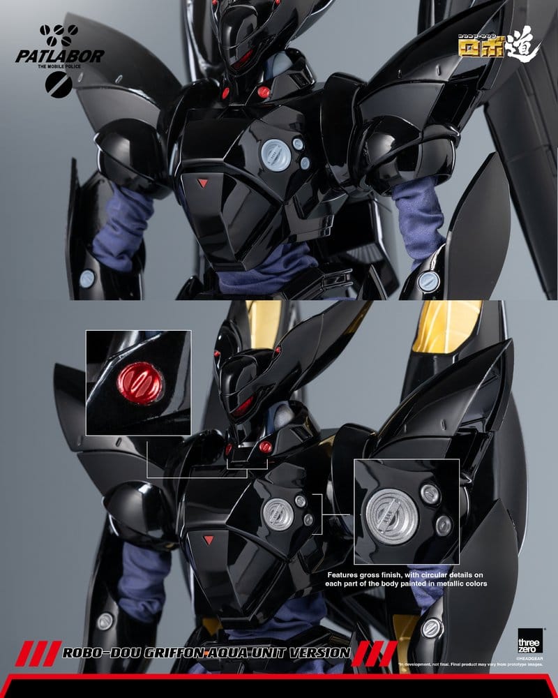 Mobile Police Patlabor Robo-Dou Actionfigur 1/35 Griffon Aqua Unit Version 25 cm Image 16
