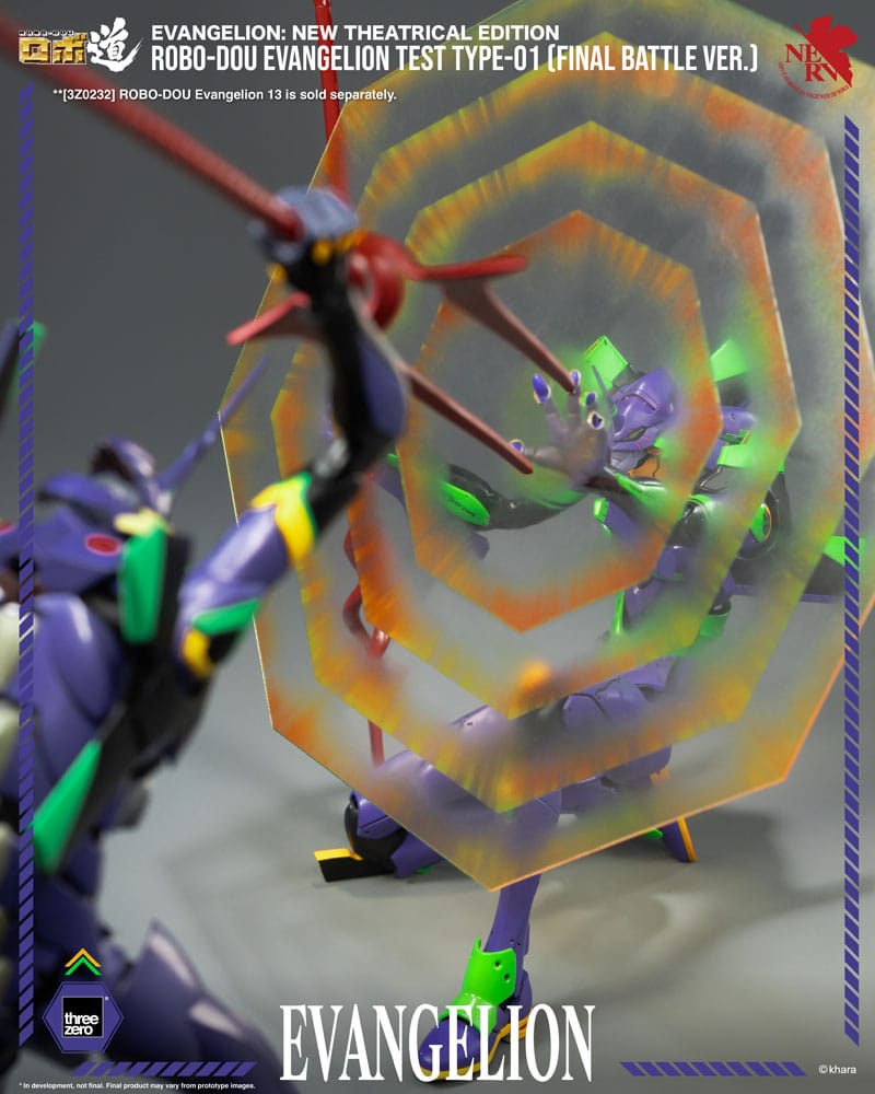 Evangelion: New Theatrical Edition Robo-Dou Actionfigur Evangelion Test Type - 01 Final Battle Version 25 cm Image 7