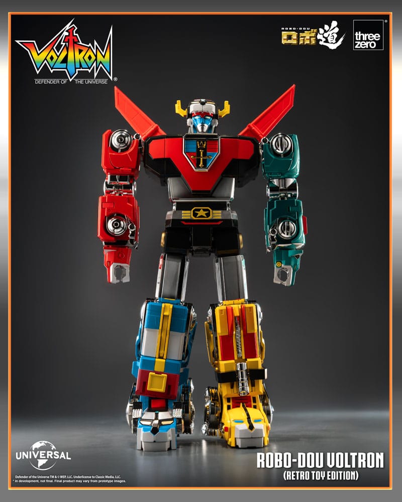 Voltron: Defender of the Universe Robo-Dou Actionfigur Voltron Retro Toy Edition 27 cm Image 1