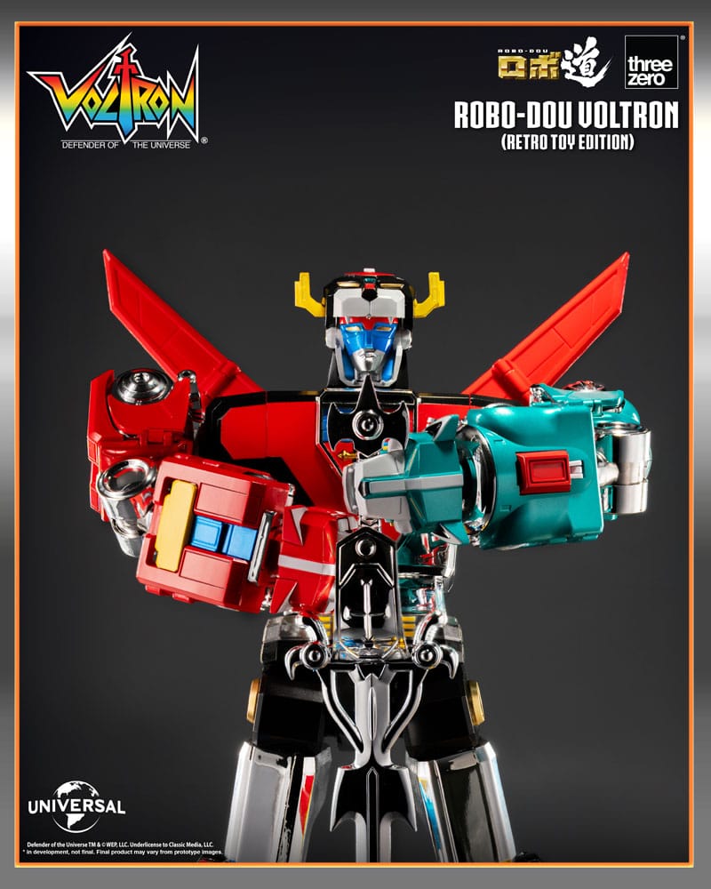 Voltron: Defender of the Universe Robo-Dou Actionfigur Voltron Retro Toy Edition 27 cm Image 5
