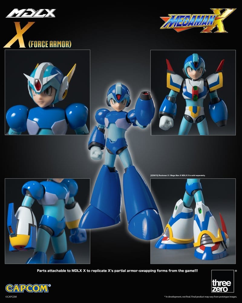 Mega Man X MDLX Actionfigur Rockman / Mega Man Force Armor 12 cm Image 14