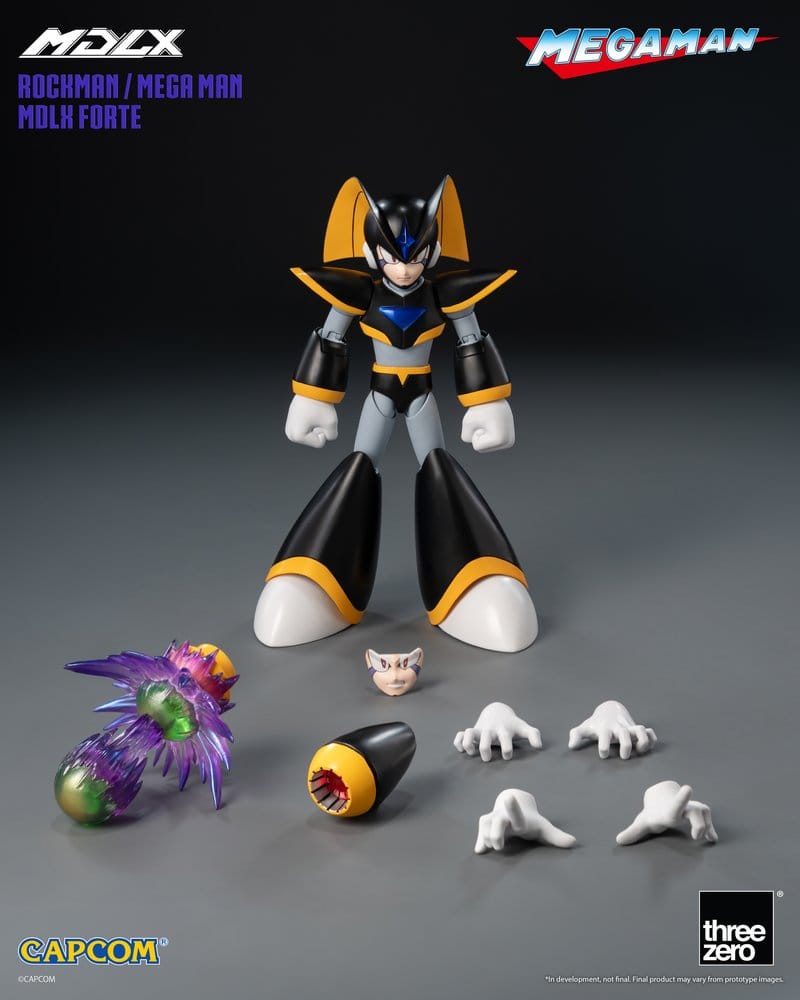 Mega Man MDLX Actionfigur Rockman / Mega Man Forte 10 cm Image 2