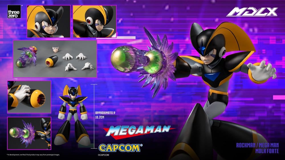 Mega Man MDLX Actionfigur Rockman / Mega Man Forte 10 cm Image 16