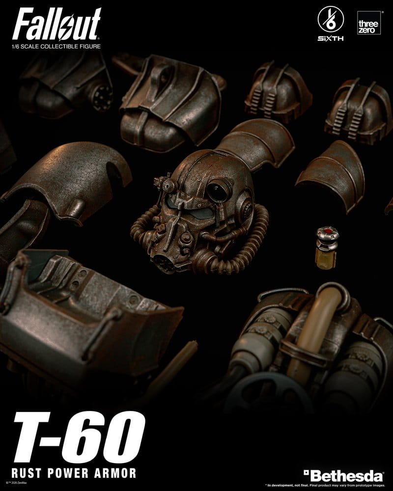 Fallout Actionfigur 1/6 T-60 Rust Power Armor Image 9