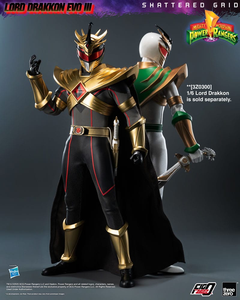 Mighty Morphin Power Rangers Shattered Grid FigZero Actionfigur 1/6 Lord Drakkon Evo III 30cm Image 12