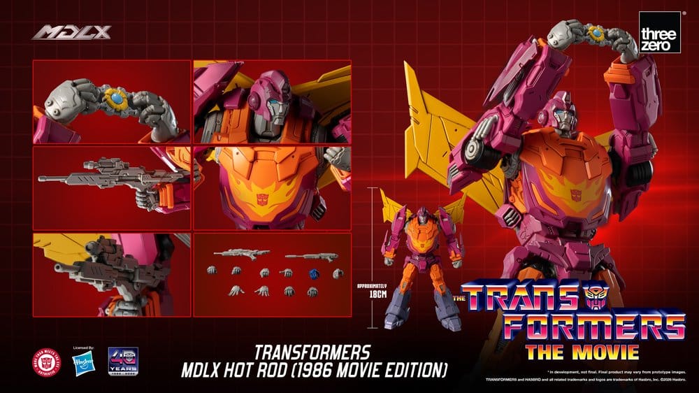 Transformers MDLX Actionfigur Hot Rod (1986 Movie Edition) 18 cm Image 12