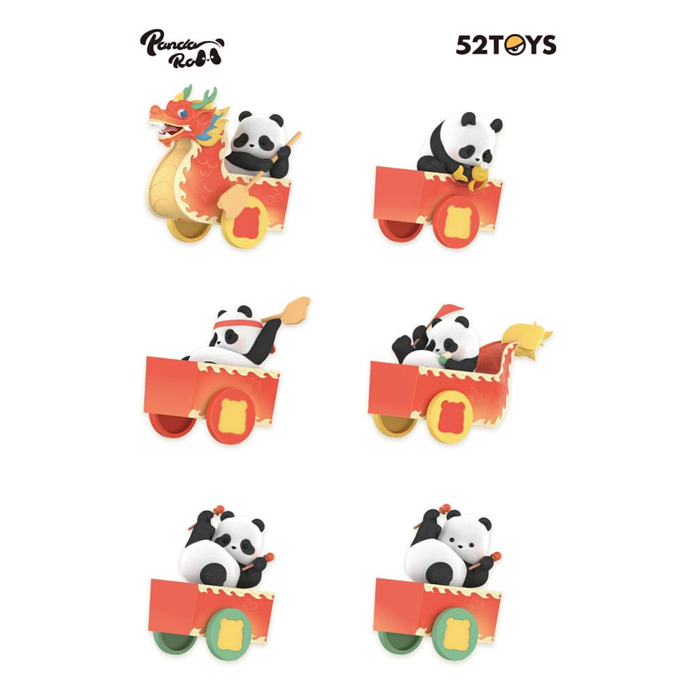 Panda Roll Blind Box Figuren Sortiment Dragon Boat Racing 10 cm (4) Image 1