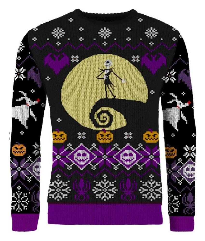 Nightmare Before Christmas Christmas Pullover 8-bit Größe L Image 3