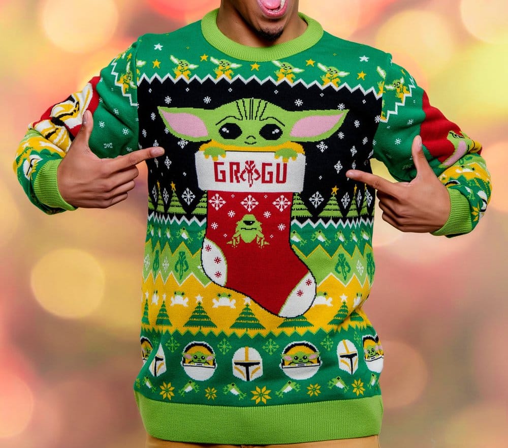 Star Wars Christmas Pullover Baby Yoda Größe L Image 2