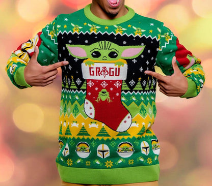 Star Wars Christmas Pullover Baby Yoda Größe L Image 2