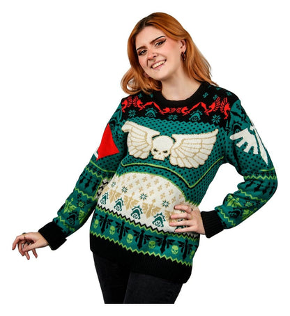 Warhammer 40,000 Christmas Pullover Dark Angels Größe XL Image 4