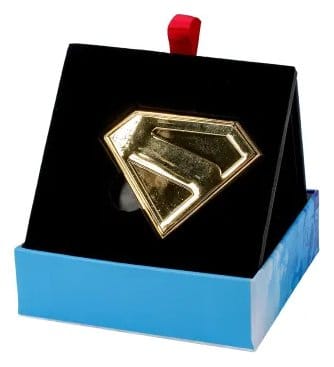 Superman Goldene Schild-Replik Magnet Image 1