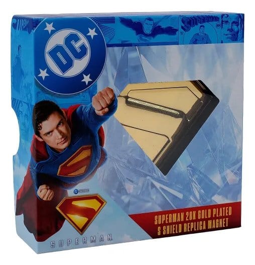 Superman Goldene Schild-Replik Magnet Image 2