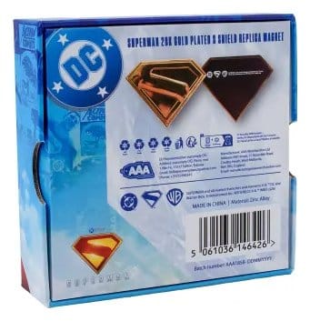 Superman Goldene Schild-Replik Magnet Image 3