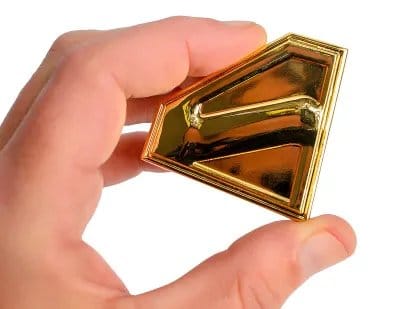 Superman Goldene Schild-Replik Magnet Image 6