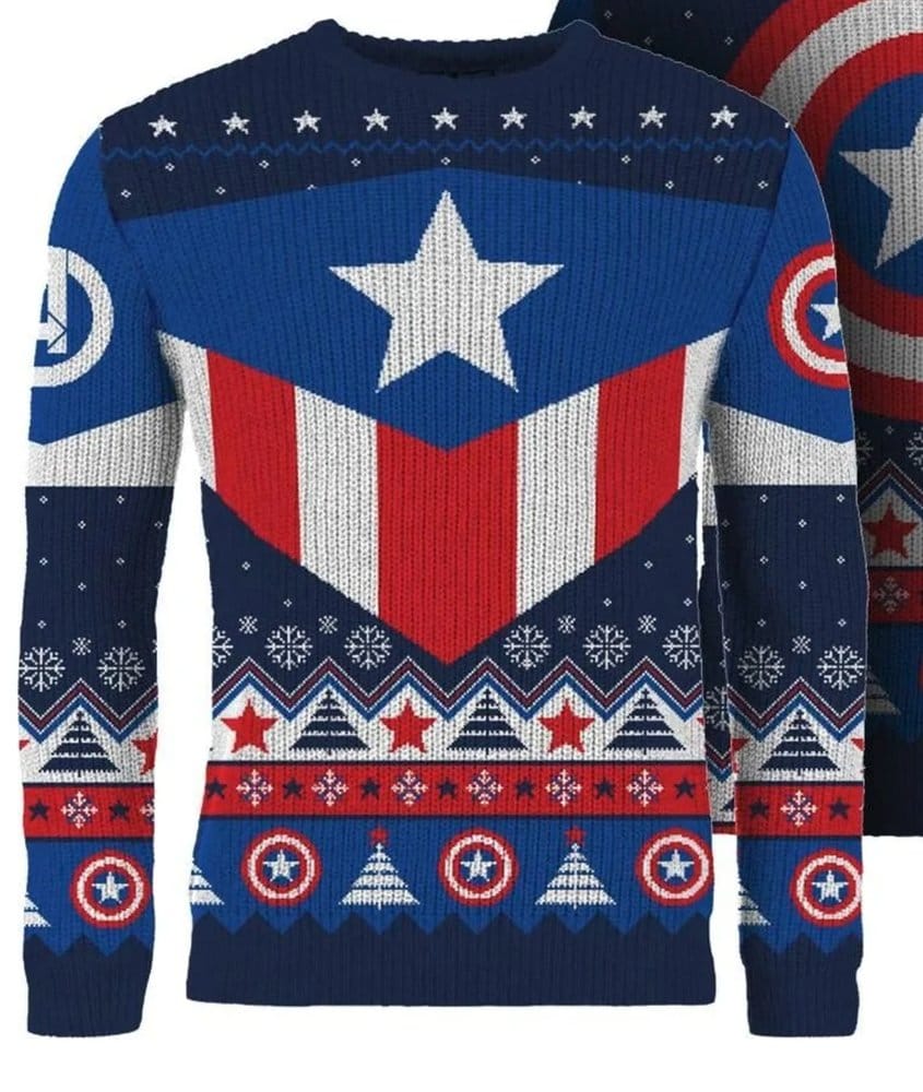 Captain America Christmas Pullover Größe XL Image 4