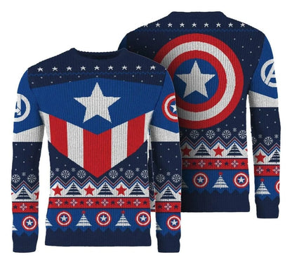 Captain America Christmas Pullover Größe XL Image 3