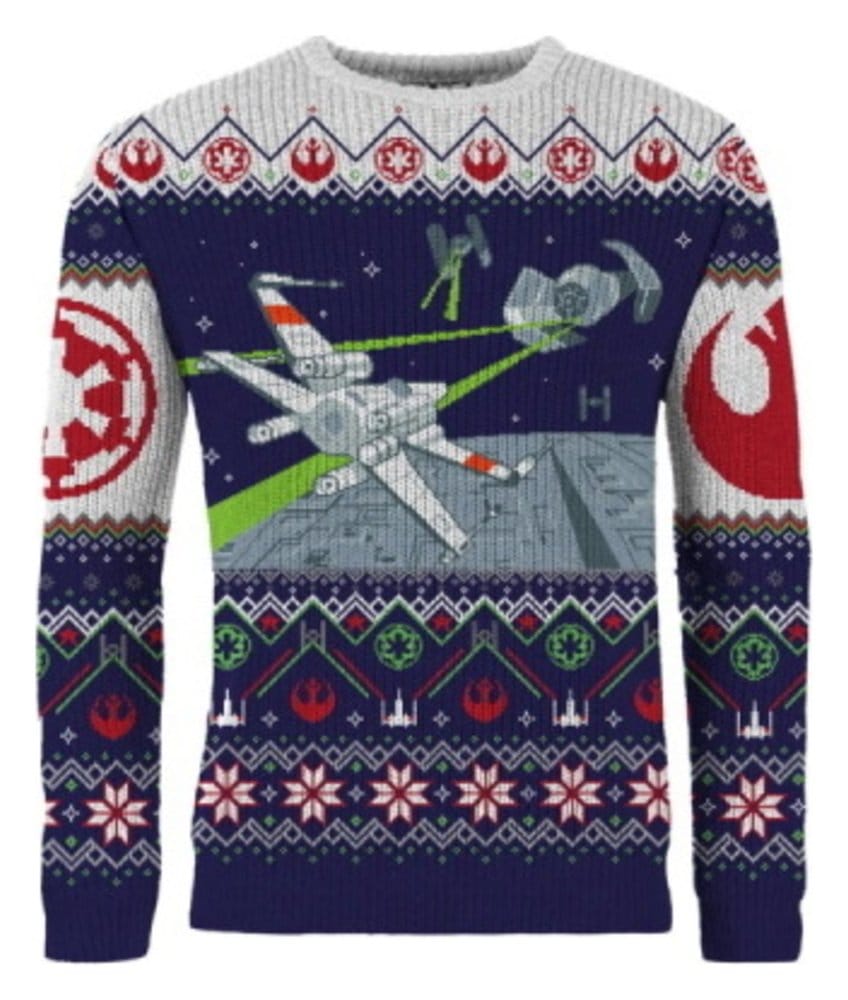 Star Wars Christmas Pullover X-Wing v TIE Fighter Größe XL Image 2
