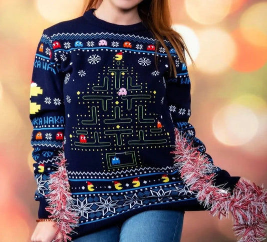 Pac-Man Christmas Pullover Größe XXL Image 1