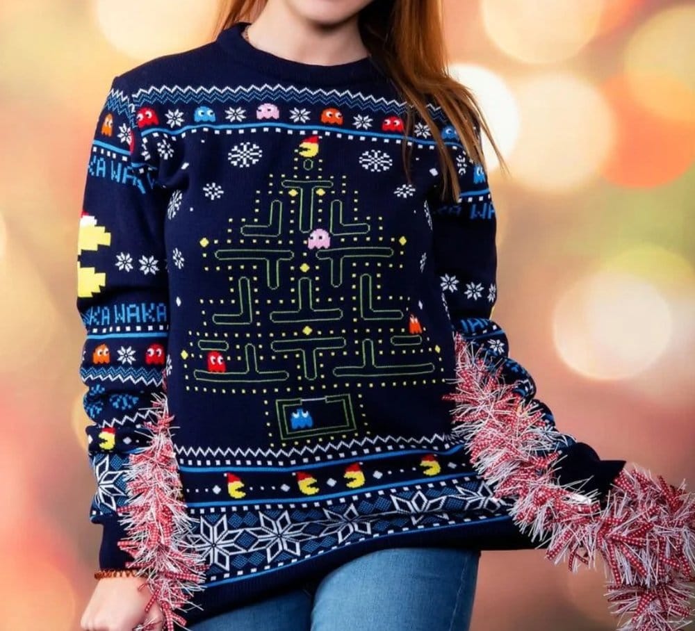 Pac-Man Christmas Pullover Größe L Image 1