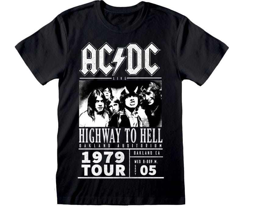 AC/DC T-Shirt Highway To Hell 1979 Tour Black Größe M Image