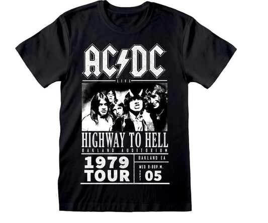AC/DC T-Shirt Highway To Hell 1979 Tour Black Größe M Image