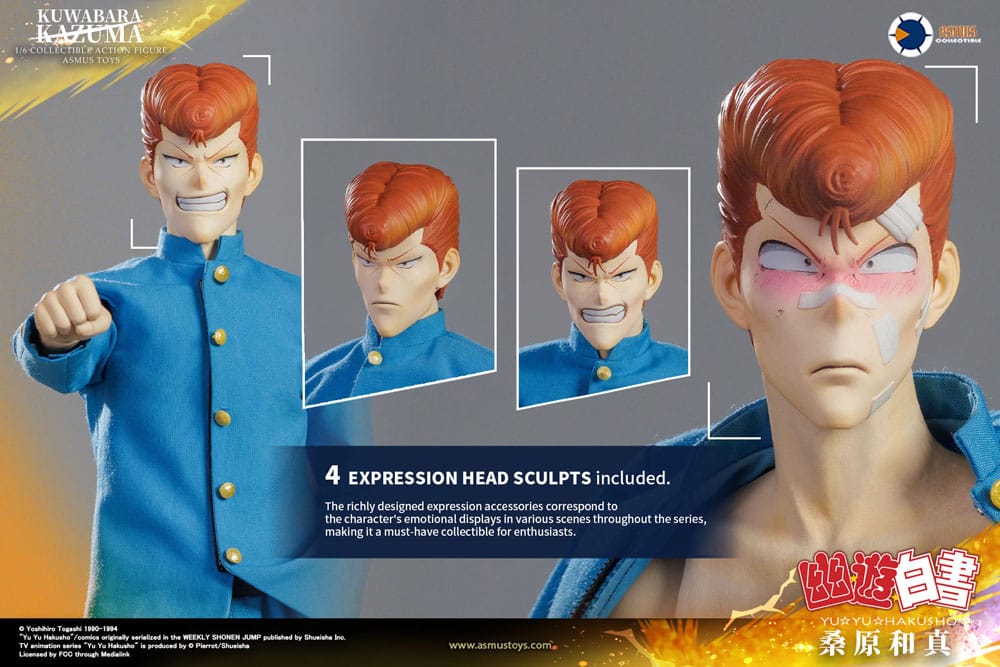 Yu Yu Hakusho Actionfigur 1/6 Kazuma Kuwabara (Luxury Version) 30 cm Image 19