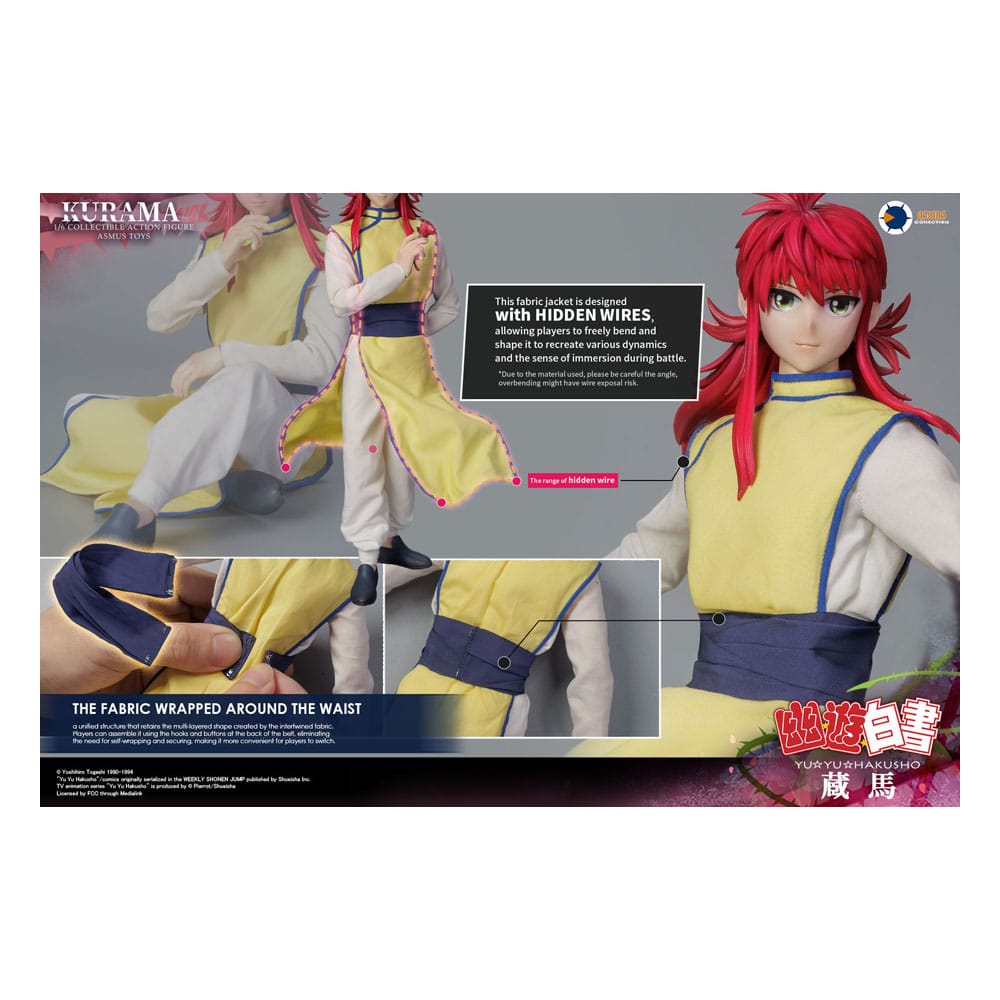 Yu Yu Hakusho Actionfigur 1/6 Kurama (Luxury Edition) 30 cm Image 20