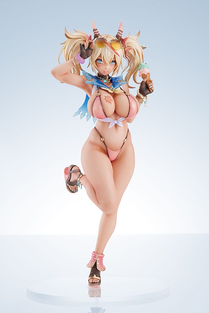 Idola Phantasy Star Saga PVC Statue 1/7 Summer Innocent Gene Chaos 27 cm Image 4