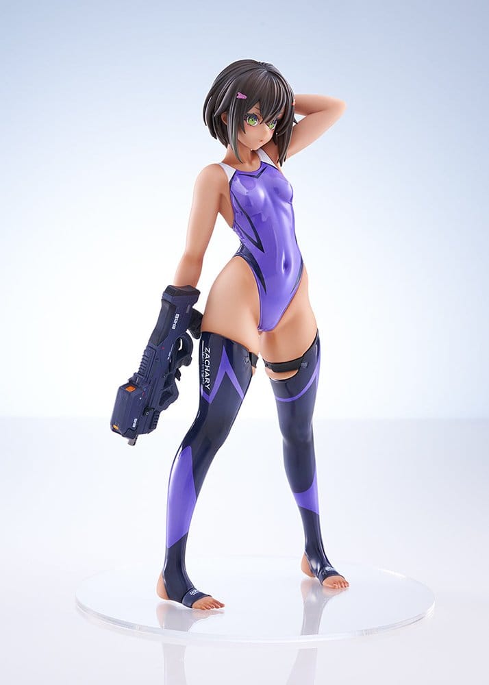 Arms Note PVC Figur 1/7 Buchou-chan of the Swimming Club Purple Swimsuit Ver. 22 cm Image 1