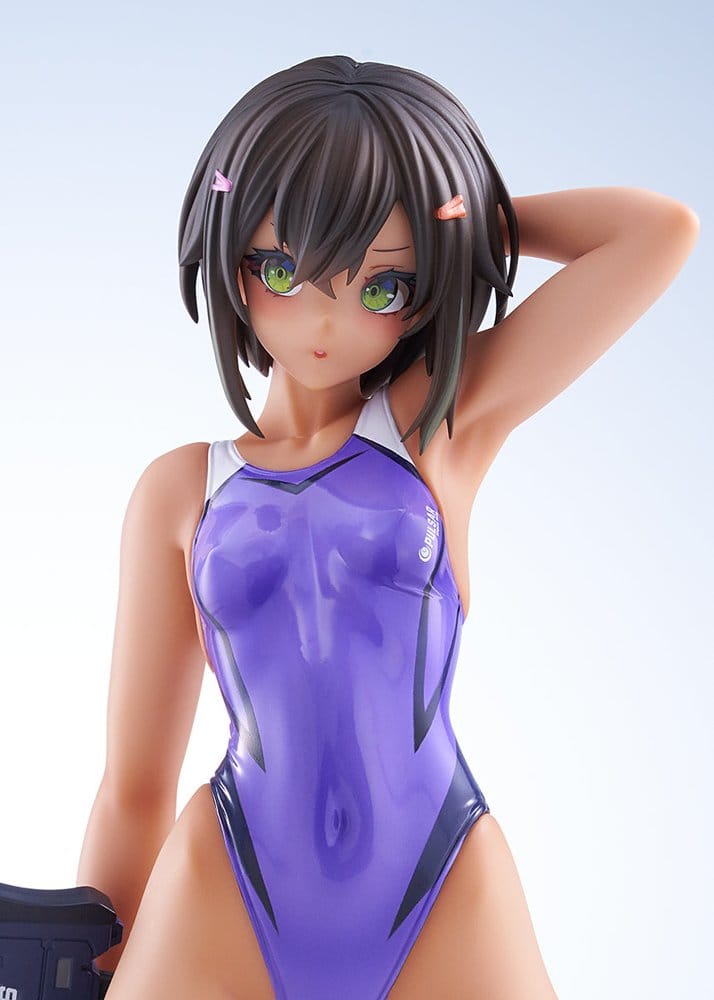 Arms Note PVC Figur 1/7 Buchou-chan of the Swimming Club Purple Swimsuit Ver. 22 cm Image 4