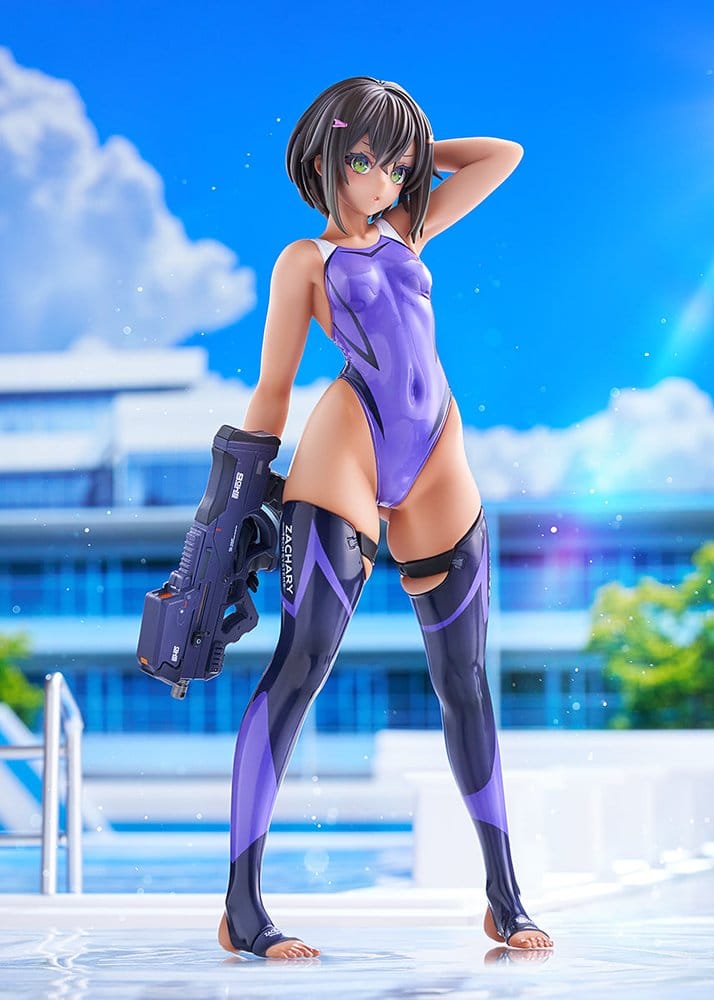 Arms Note PVC Figur 1/7 Buchou-chan of the Swimming Club Purple Swimsuit Ver. 22 cm Image 8