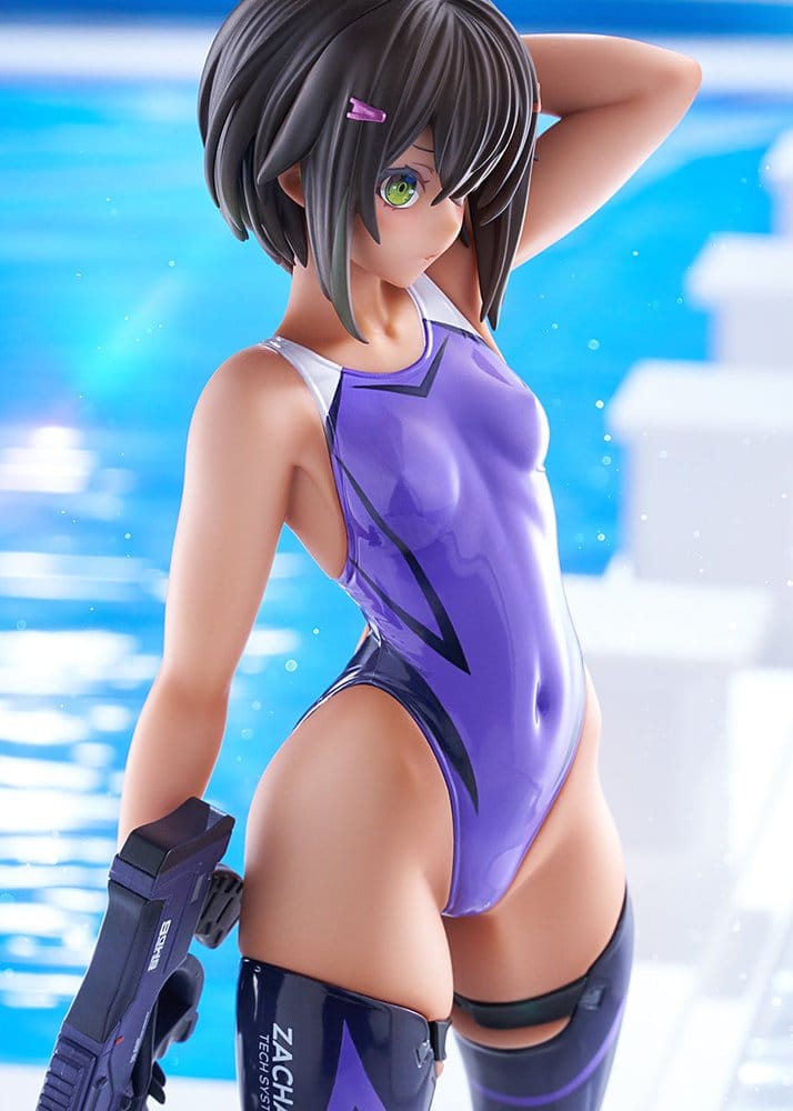 Arms Note PVC Figur 1/7 Buchou-chan of the Swimming Club Purple Swimsuit Ver. 22 cm Image 11